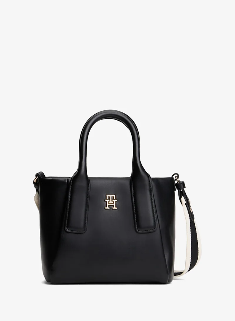 Essential Metallic Logo Crossbody Tote Bag